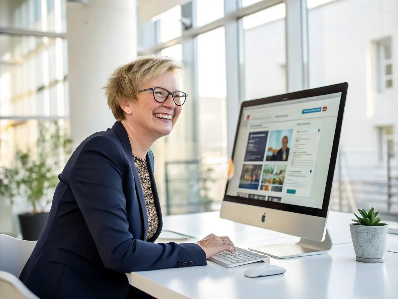 A focused digital marketing expert analyzing conversion data on a laptop, showcasing the data-driven approach to conversion optimization.